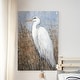 preview thumbnail 8 of 8, White Heron II -Premium Gallery Wrapped Canvas