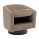 preview thumbnail 105 of 186, Modern Upholstered Barrel Chair Swivel Accent Chair for Living Room