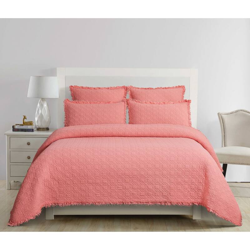 Trellis Peony Quilt Set