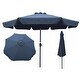 preview thumbnail 3 of 19, 10 ft Patio Umbrella Market Round Umbrella Outdoor Garden Umbrellas with Crank and Push Button Tilt