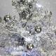 Christmas Time 29-In. Musical Snowy Indoor Holiday Decor, Silvery White Christmas Tree with Red Umbrella Base
