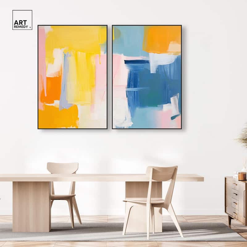 Skyward Radiance I Canvas Set of 2 by Art Remedy