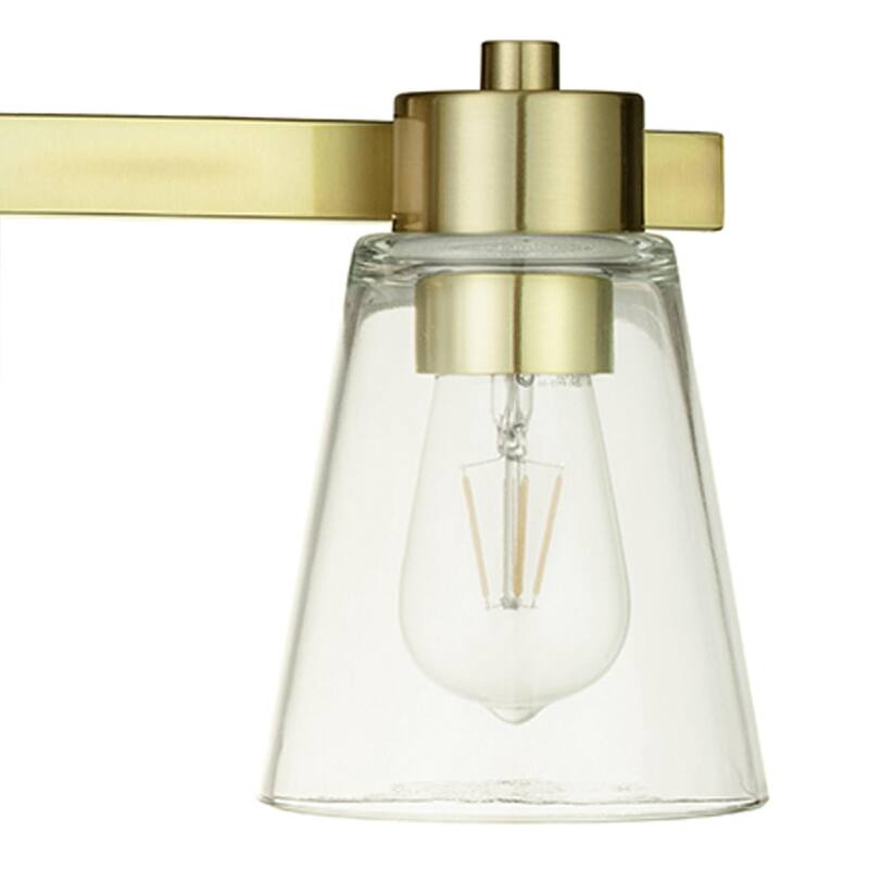 Prominence Home Fairendale Traditional Farmhouse Bathroom Vanity Light, Soft Gold - Soft Gold