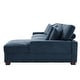 preview thumbnail 118 of 132, 118" W Corduroy L-shape Modular Sectional Sofa with Pillows