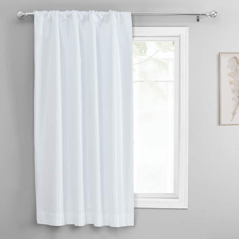 Exclusive Fabrics Faux Silk Taffeta Tie-Up Window Shade (1 Panel)