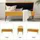 preview thumbnail 130 of 137, HULALA HOME Neptunus Modern 45.5" W Velvet Bedroom Storage Bench for End of Bed with Nailhead Trim