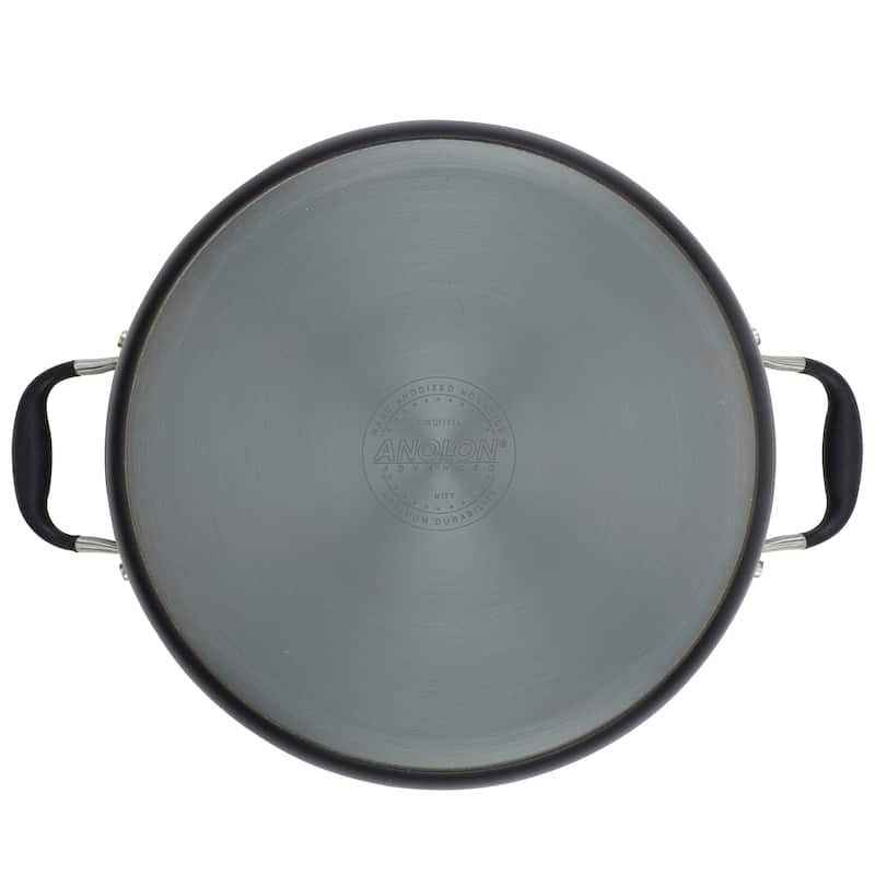 7.5-Quart Advanced Home Nonstick Wide Stock Pot/Stockpot, Onyx