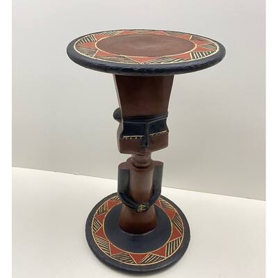 Hand-Created Fante Doll End Table (Ghana)