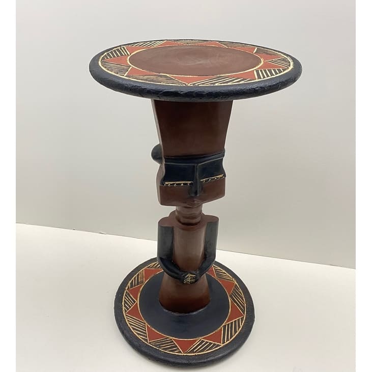 Hand-Created Fante Doll End Table (Ghana)