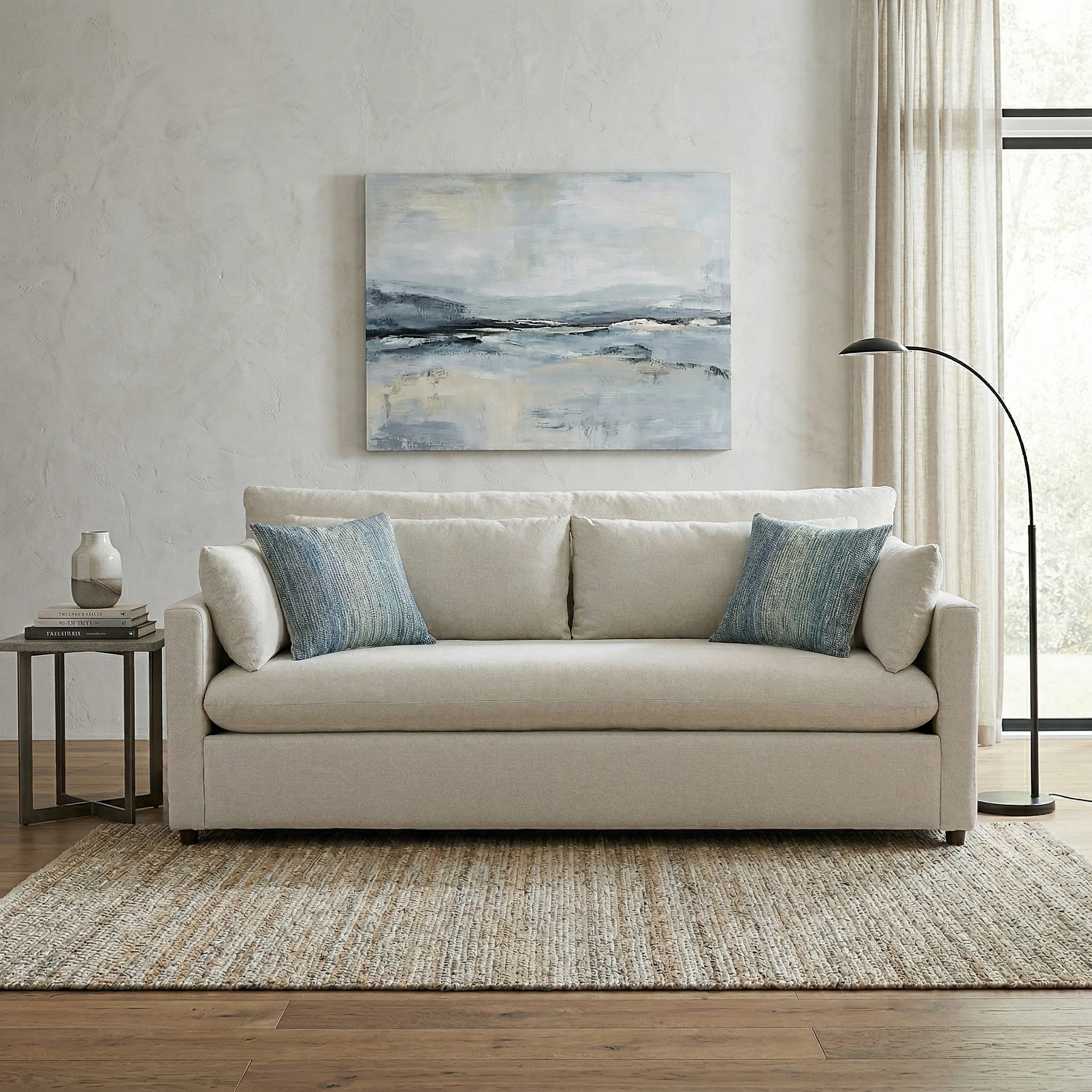 Roundhill Furniture Wilson Contemporary Upholstered Sofa