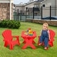 preview thumbnail 5 of 6, Plastic Children Kids Table & Chair Set 3-Piece Play Furniture