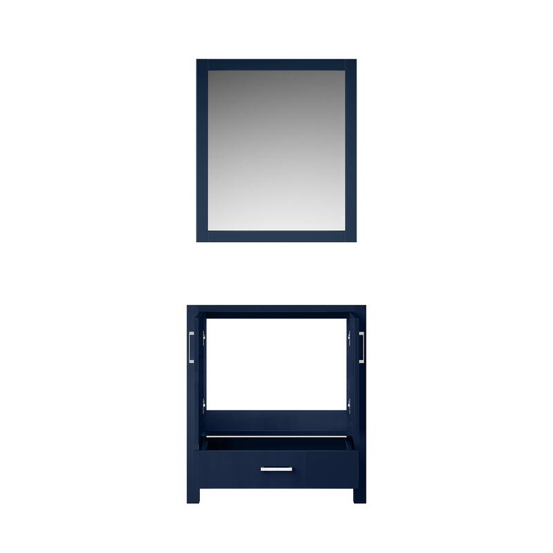Vanity with 28" Mirror, Fully Assembled, Spacious Drawer & Cabinet Storage for Bathroom Organization