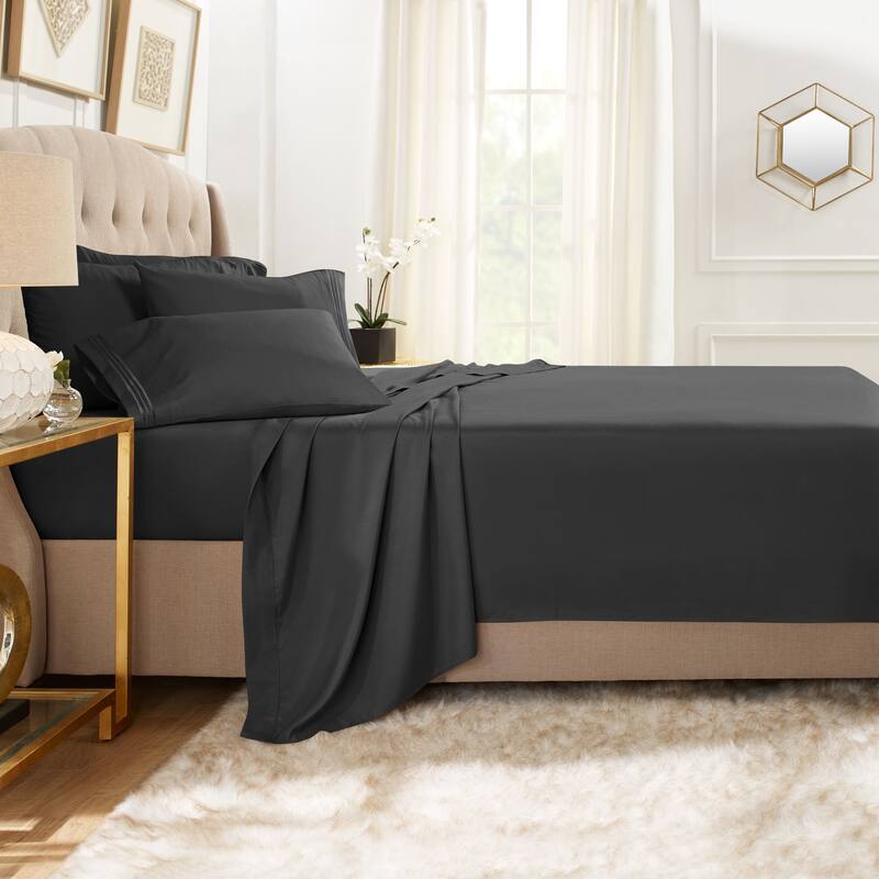 Empyrean Hotel Luxury 6 Piece Sheet Set - Super Soft Bedding Sheets & Pillowcases