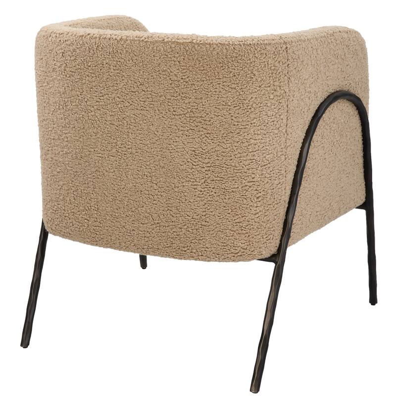Uttermost 23754 27" Wide Iron and Plywood Framed Polyester Accent