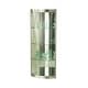 preview thumbnail 2 of 1, Somette Modern Silver Mirror Interior Corner Curio