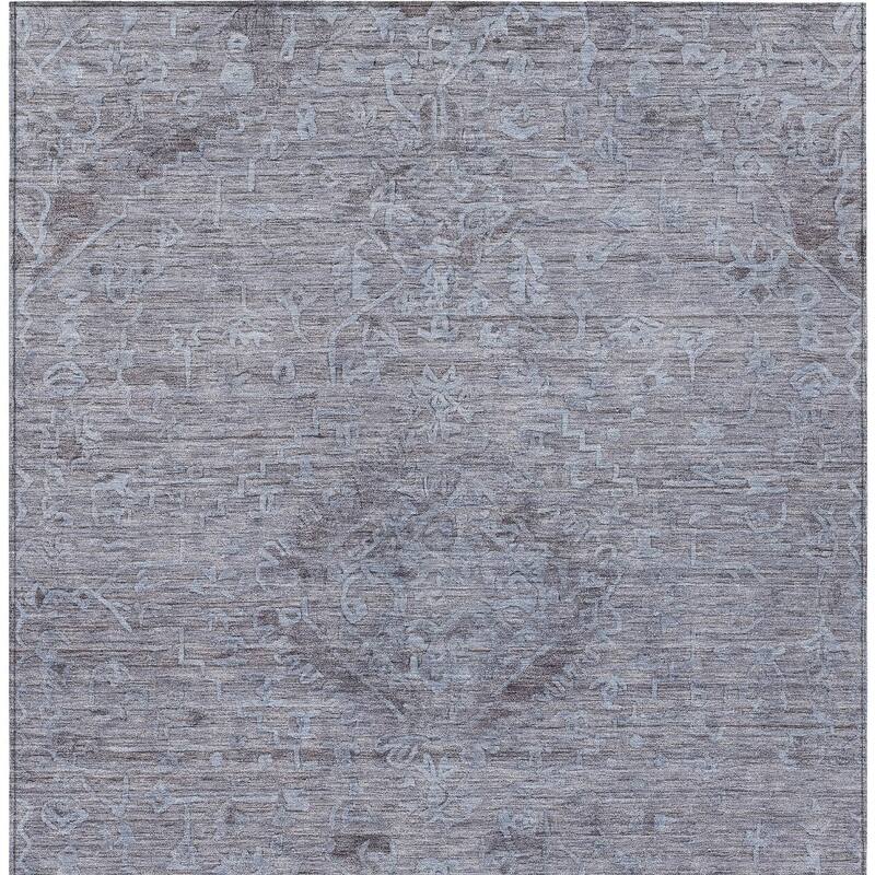 HomeRoots Floral Traditional Rectangle Outdoor Rug