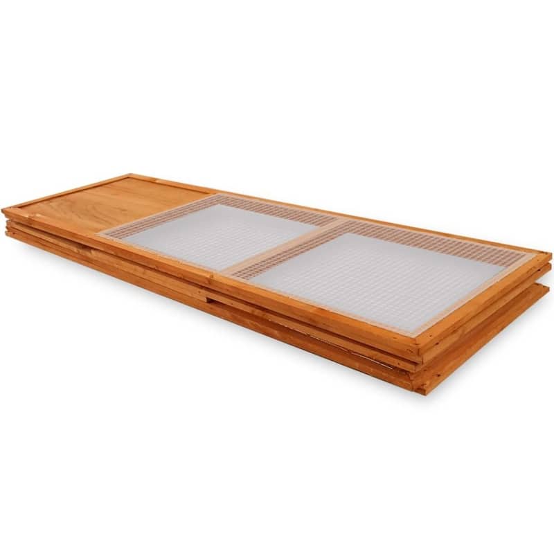 vidaXL Outdoor Foldable Wooden Animal Cage - 59.1"x39.4"x19.7"