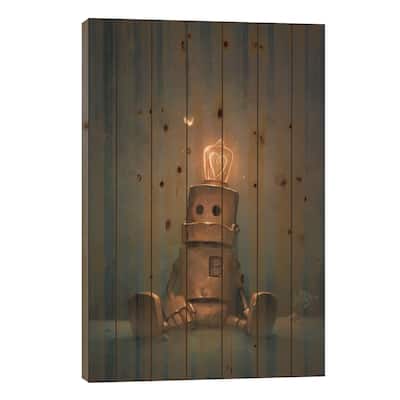 Patience Print On Wood by Matt Dixon - Multi-Color