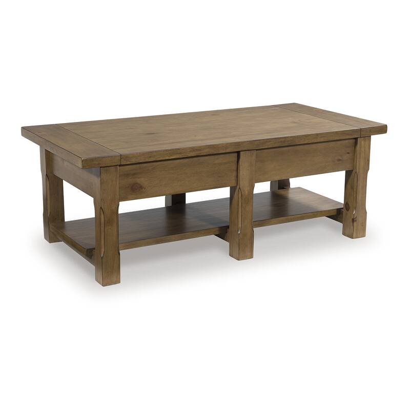 Signature Design by Ashley Vandenmore Brown Coffee Table - 54" W x 26" D x 19.13" H