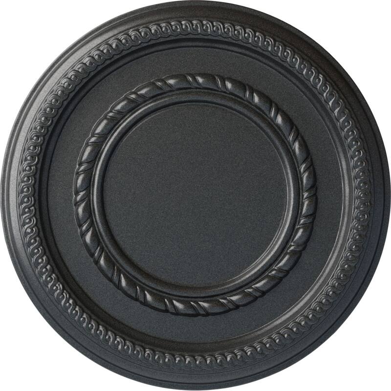 12 5/8"OD x 1 1/8"P Federal Roped Small Ceiling Medallion
