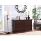 preview thumbnail 1 of 13, Suite Bebe Universal 6 Drawer Double Dresser Espresso