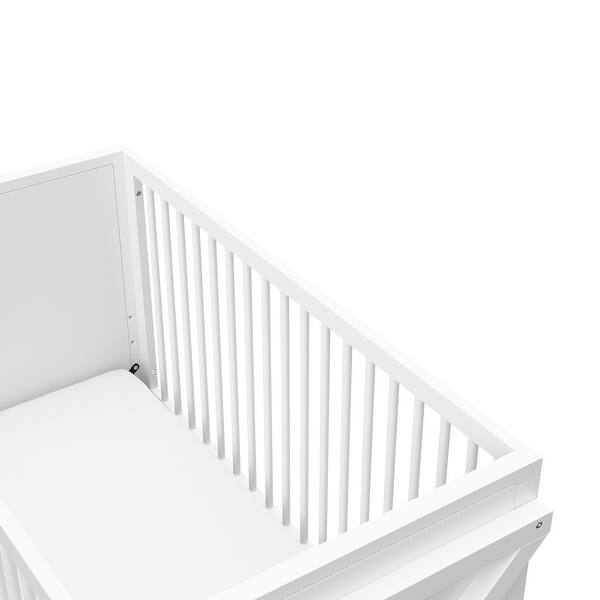 Shop Storkcraft Equinox 3 In 1 Convertible Crib Modern Crib Jpma Certified 1 Year Warranty Overstock 27880506 White