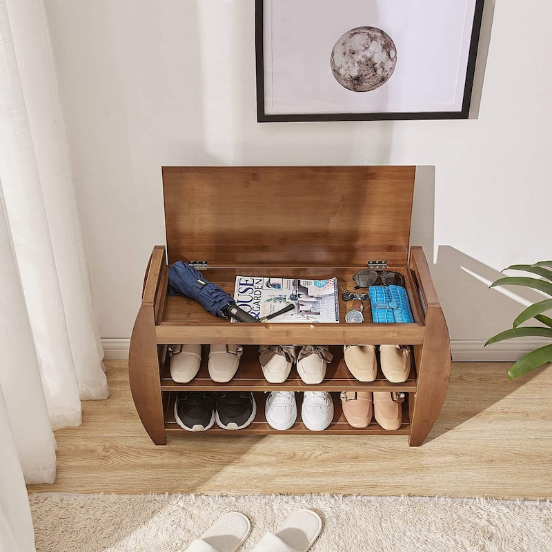 Multi-Tier Simple Shoe Rack, Shoe Changing Bench, Shoe Cabinet Combination, Multifunctional Storage Bench
