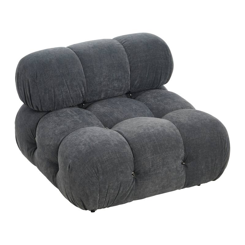 Armless Modular Chair with Locking Wheels