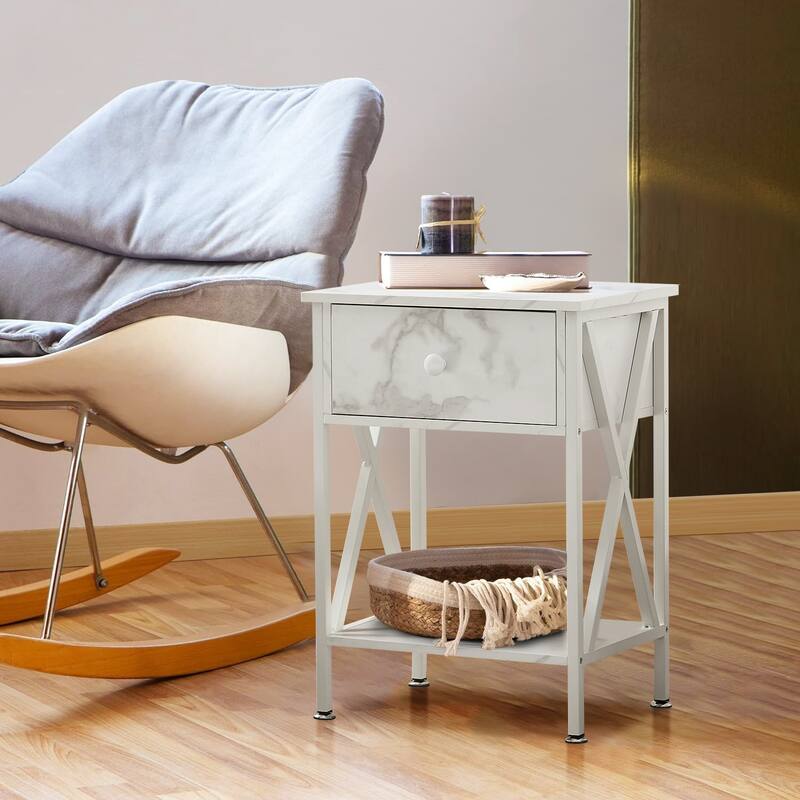 VECELO Bedroom Sets 3-pieces Bedroom Set with Height Adjustable Upholstered Bed and Nightstands Set of 2