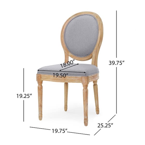 dimension image slide 5 of 12, Phinnaeus French Country Dining Chairs (Set of 4) by Christopher Knight Home