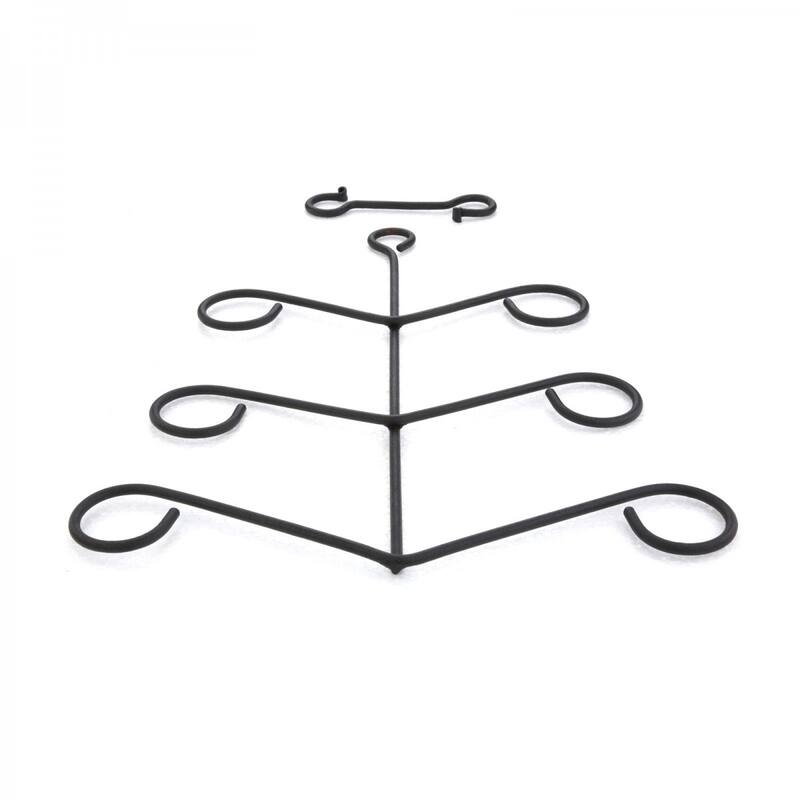 Black Iron Glove Mitten Dryer Holder Rack Wall or Ceiling Hung 6 Hooks - Black