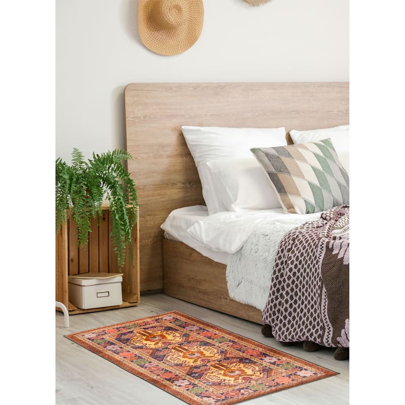 Teimani Brown Rug 2'10" x 4'2" - 2'10 x 4'2