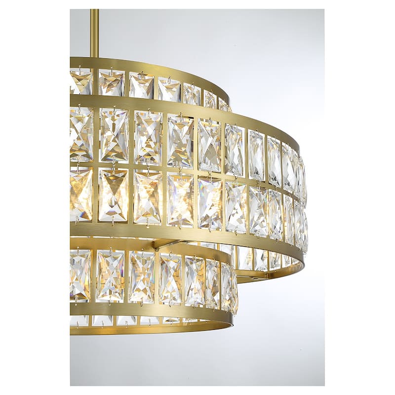 Savoy House 7-9046-4 Renzo 4 Light 22" Wide Crystal Waterfall