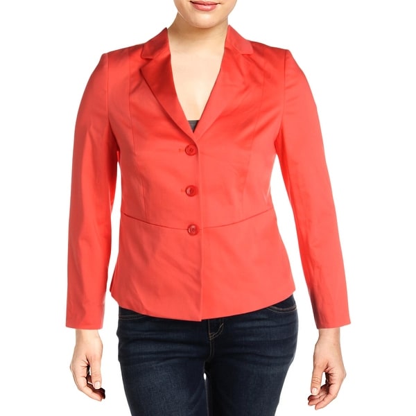 Basler Womens Three-Button Blazer Peplum Office - Pink. Opens flyout.