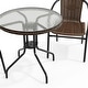 preview thumbnail 34 of 34, 3-piece Outdoor Table/Chair Set - 28.75"W x 28.75"D x 28"H