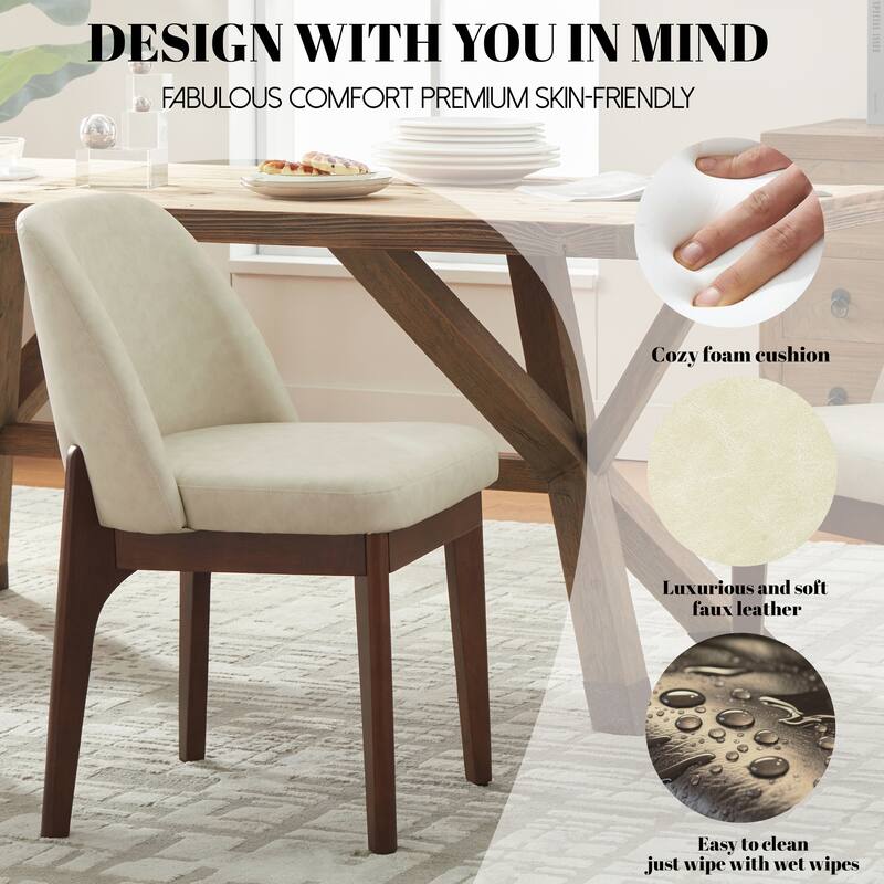 Set of 4 Solid Wood Dining Chair