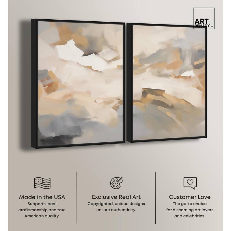 Lost in Thought Canvas Set of 2 by Art Remedy