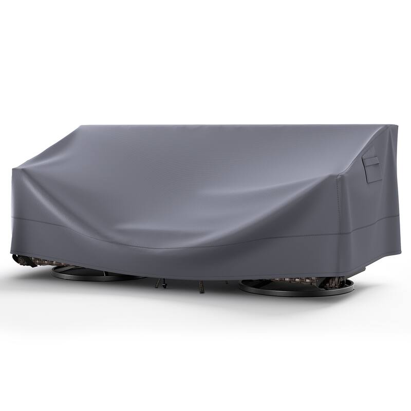 Meyreso 82.7 in. L x 34.3 in. W x 28 in. H (Back)/19.3 in. H (Front) Outdoor Patio Furniture Cover