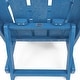 preview thumbnail 36 of 172, Shoreline Fully Assembled All-Weather HDPE Outdoor Folding Modern Adirondack Chair