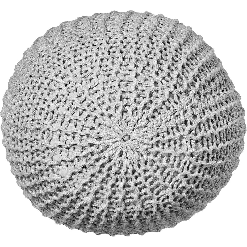 Urban Lifestyle Round Knit Pouf