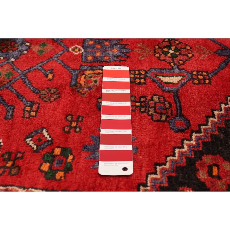 ECARPETGALLERY Hand-knotted Anatolian Vintage Red Wool Rug - 4'5 x 7'1