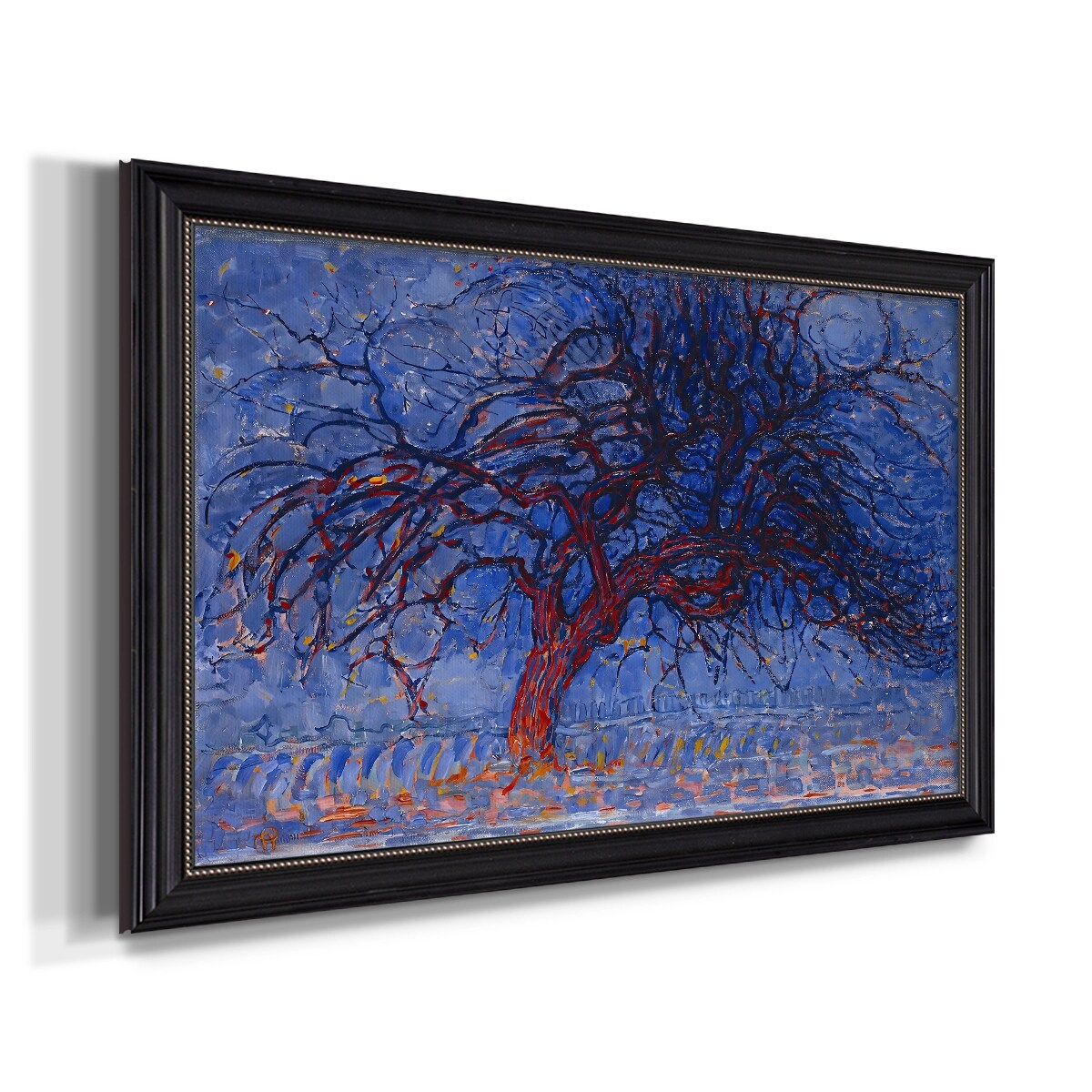 The Red Tree 1909-Piet Mondrian-Custom Framed Canvas - Bed Bath