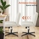 preview thumbnail 10 of 66, Desk Chairs. Cross Legged Office Task Armless Wide Vanity Makeup Chair Computer Chairs for Home Office