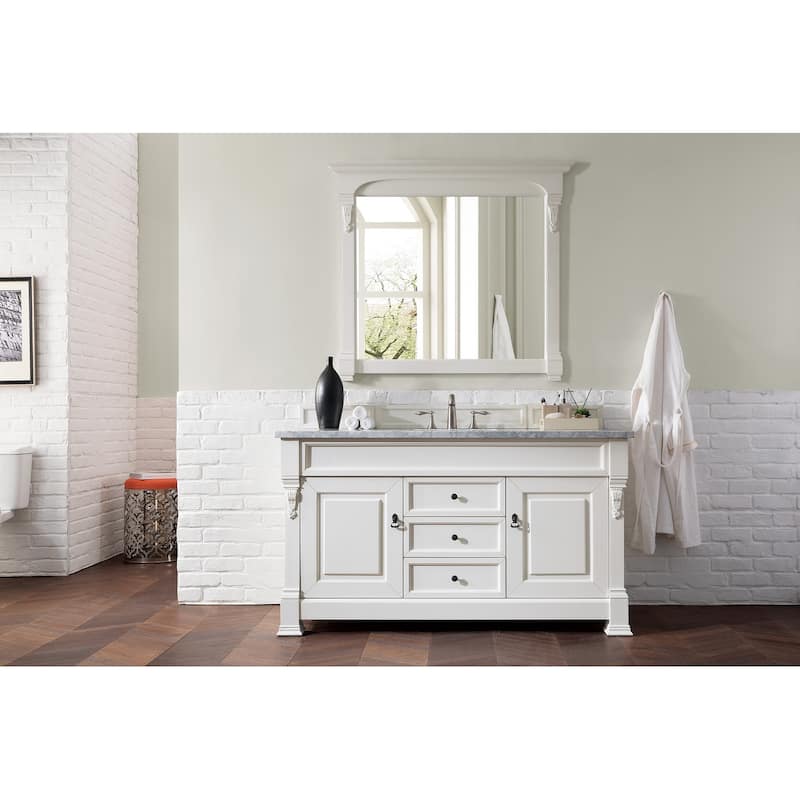James Martin Vanities Brookfield Mirror, Bright White