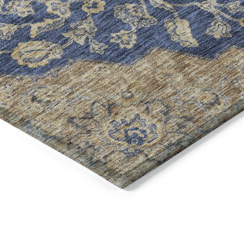HomeRoots Oriental Traditional Rectangle Outdoor Rug