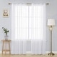 preview thumbnail 3 of 1, Deconovo Mix & Match Blackout and White Sheer 4 Piece Curtain Panel Set