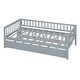 preview thumbnail 36 of 46, Twin Size Daybed with Trundle, Wood Twin Bed with Fence Guardrails