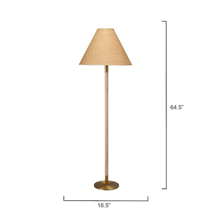 Jamie Young Morgana Metal and Wood 1-Light Floor Lamp