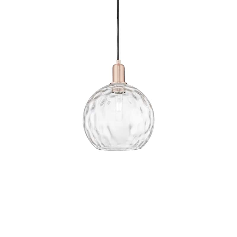 Innovations Lighting 716-1P-13-10 Athens Water Glass Pendant Athens - Antique Copper / Clear Water Glass