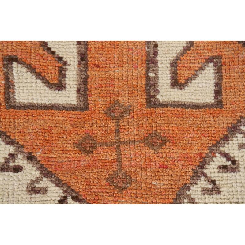 Anatolian Runner Rug Handmade Oriental Wool Carpet - 3'11"x 12'4"